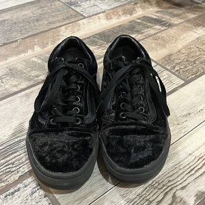 Velvet Black Vans